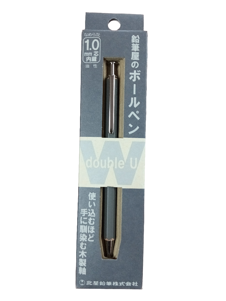 WOODEN BARREL BALLPOINT PEN GREY COLOR