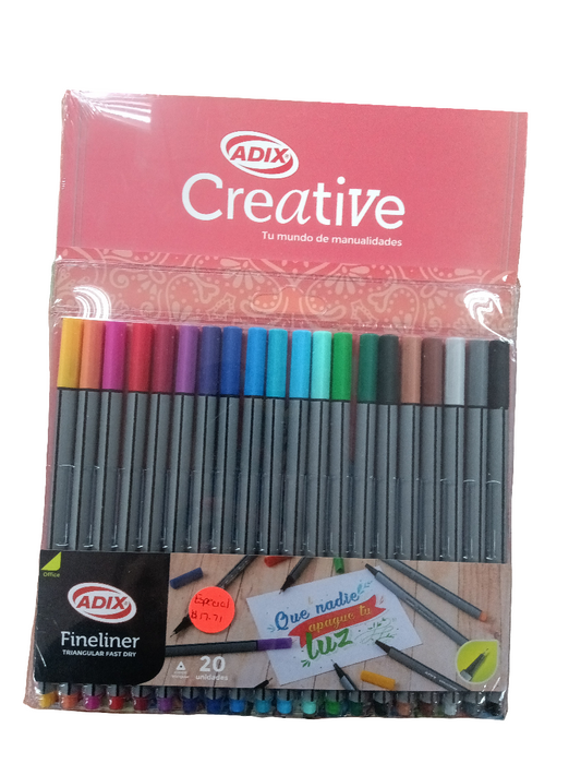 SET FINELINER 20U C/MANDALA (M02) ADIX