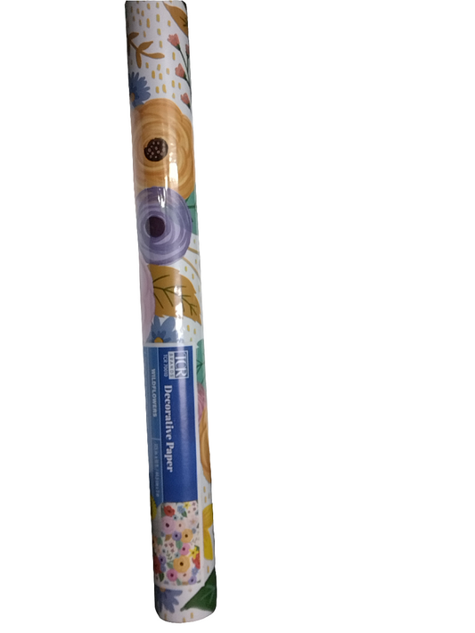 WILDFLOWERS PEEL AND STICK DECORATIVE PAPER