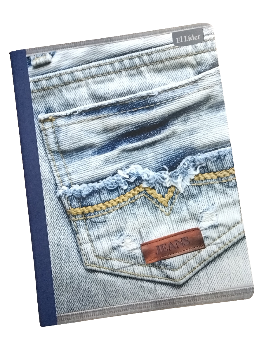 Libreta Cosida Semi-Dura Jean 200 PG