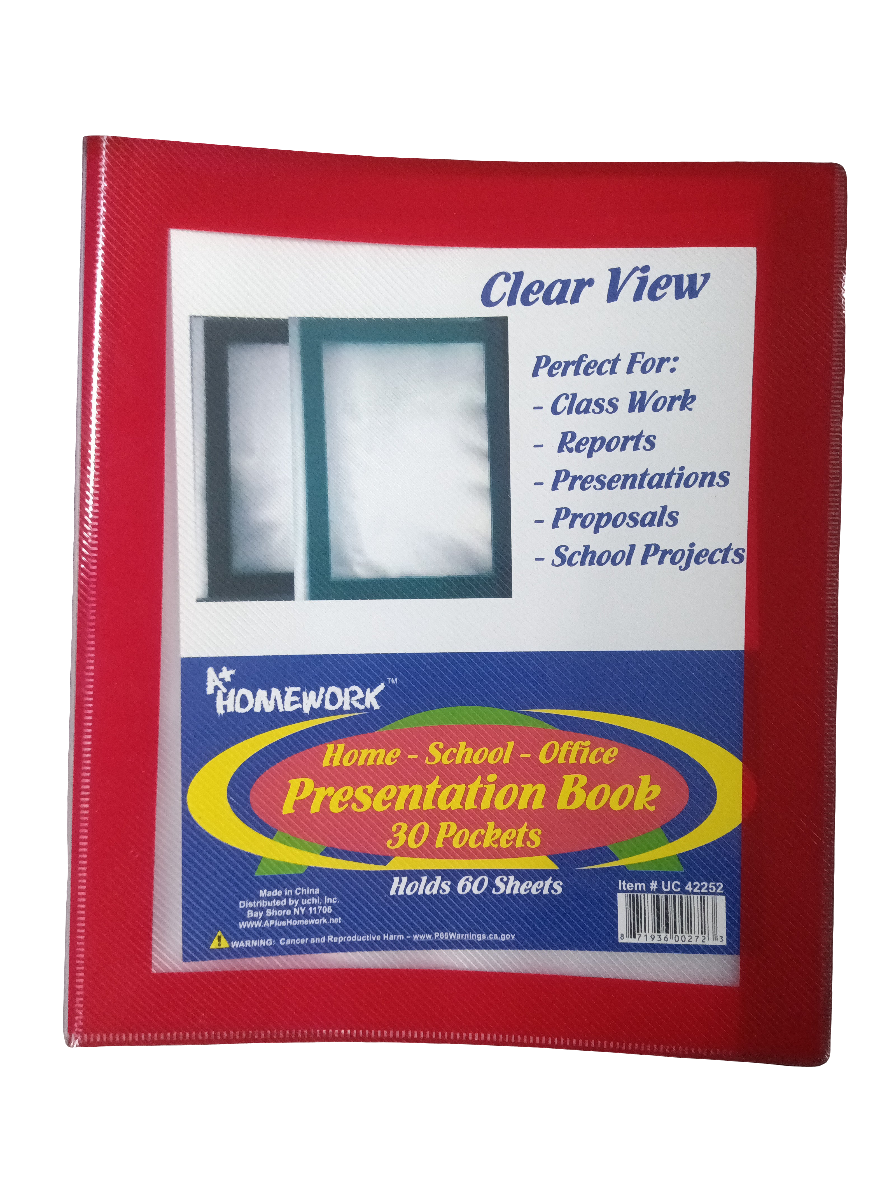 30 POCKET PRESENTATION BOOK 60 PAGES