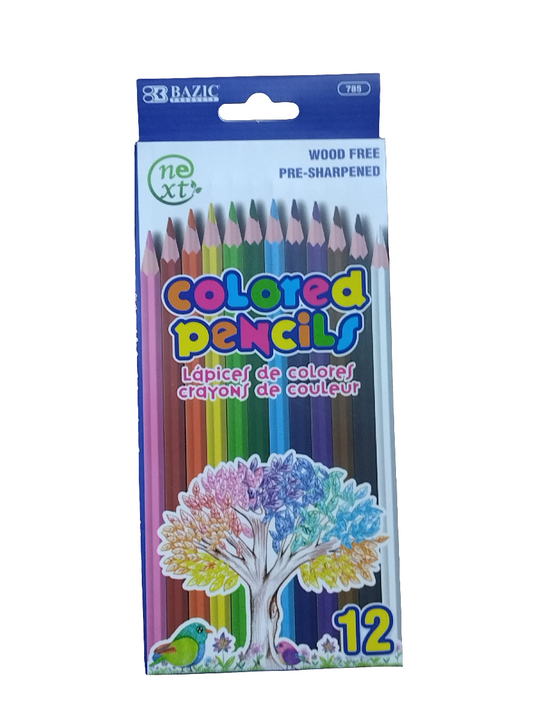 12 COLORED PENCIL