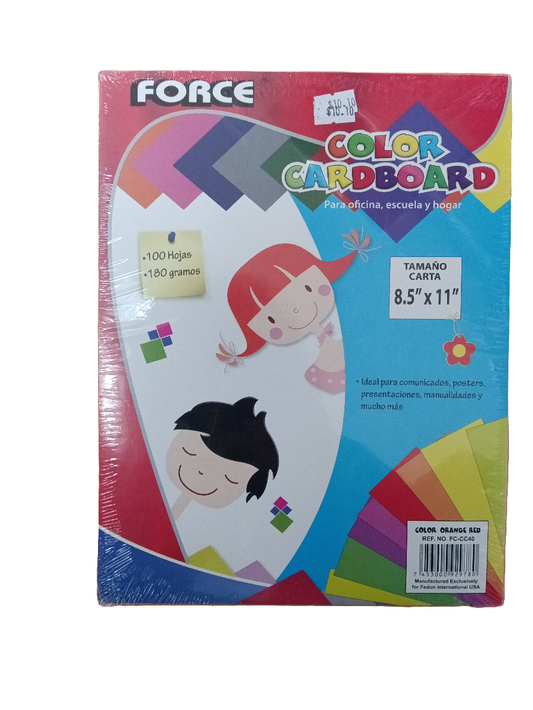 ORANGE RED CARDBOARD 100 PK