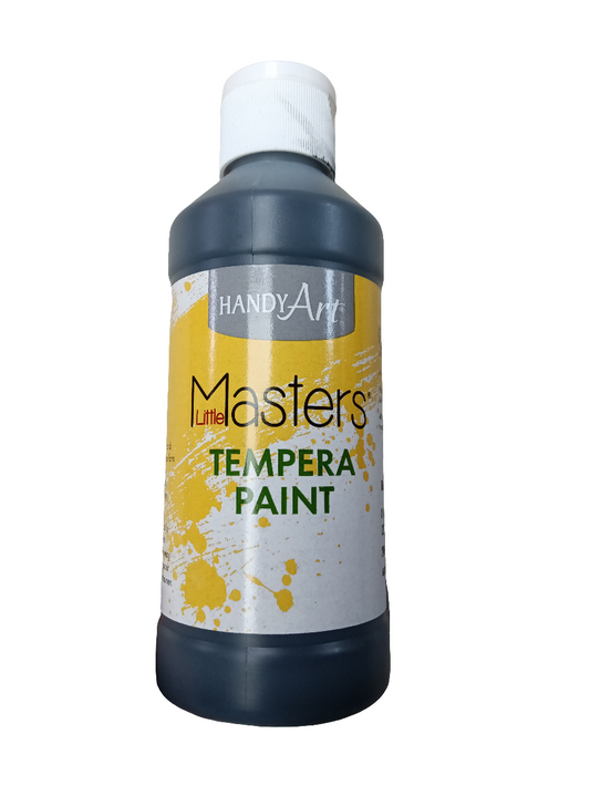 TEMPERA PAINT BLACK 8 ONZ