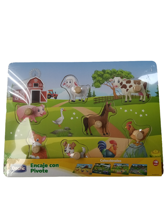 Encaje c/Mango Animal Granja