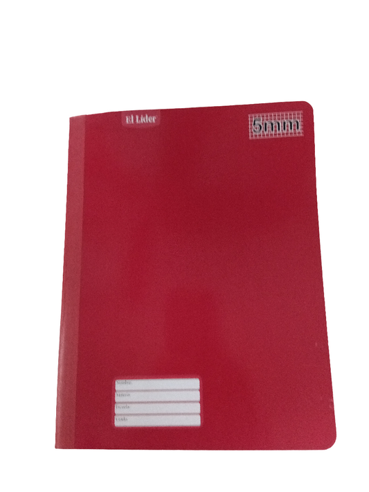 LIBRETA COSIDA CUADRICULADO ASST 5MM