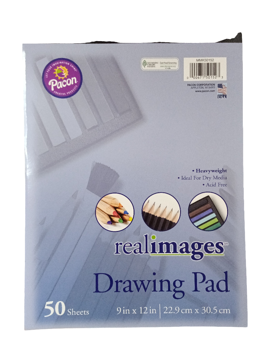 REAL IMAGES™ DRAWING PAD HEAVYWEIGHT 9X12 50 SHEET