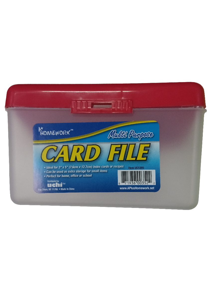 INDEX CARD BOX 3" X 5"