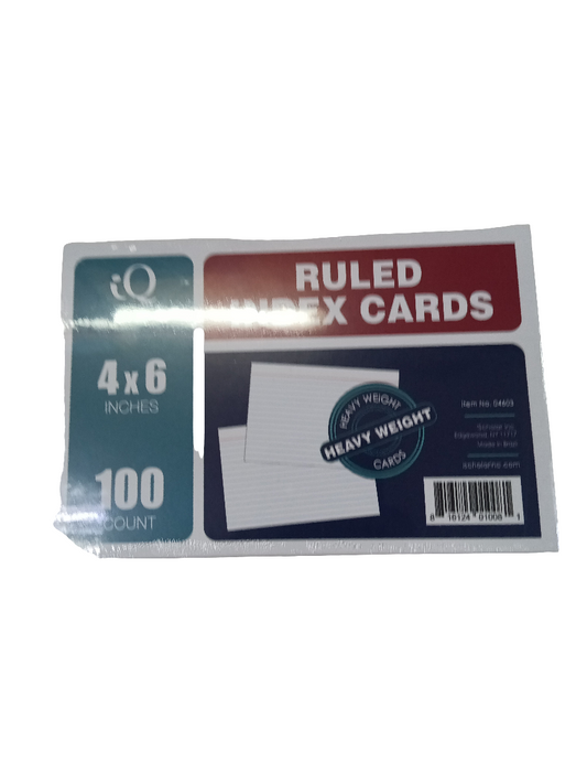 4 X 6 INDEX CARD PAQ 100