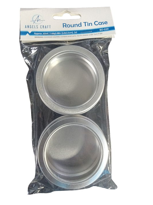 ROUND TINE CASE W/ WINDOW 2CT 60ML 2.68X0.98IN