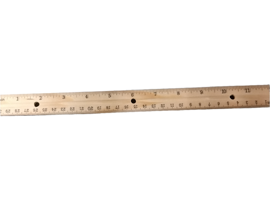 12PK 12" WOOD RULERS