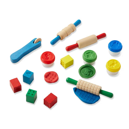 SHAPE, MODEL & MOLD MODELING DOUGH KIT 17PCS
