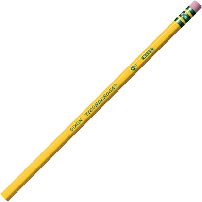Ticonderoga Pencils #2 Medium Soft Lead Cj. 12