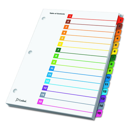 Printiable Index Divider  15 Tab Asst  Letter
