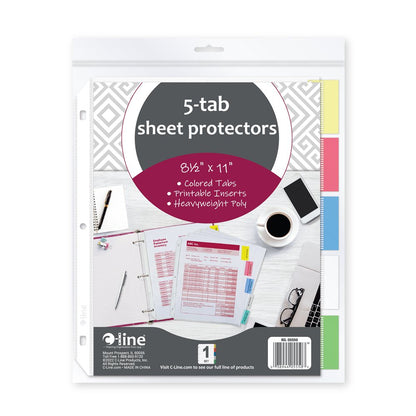 Sheet Protectors W/Index Tabs Inserts
