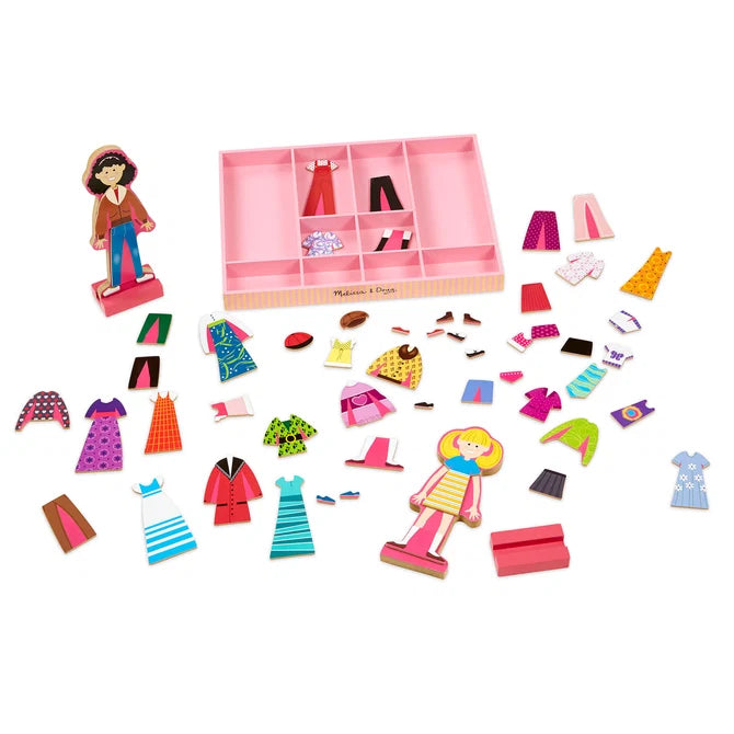 Abby & Emma Wooden Magnetic Dress-Up Play Set