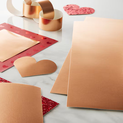 Copper Luxe Cardstock Pad Foil 12x12 36 Sheets – imagen 2 - JA Riollano