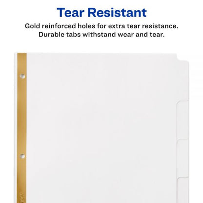 Big Tab Write & Erase Divider White 5 Tab