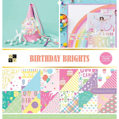 Birthday Brights Cardstock 12"x12" – imagen 1 - JA Riollano