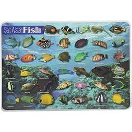 SALT WATER FISH PLACEMAT 17.5''X12''