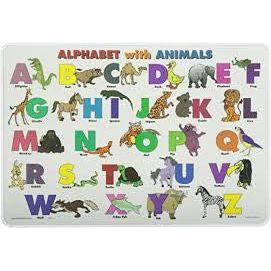 ALPHABET WITH ANIMALS PLACEMAT 17.5''X12''