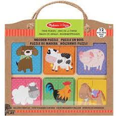NATURAL PLAY WOODEN PUZZLE: FARM FRIENDS