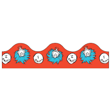 BORDER SCALLOPED DR.SEUSS THING 1 & 2