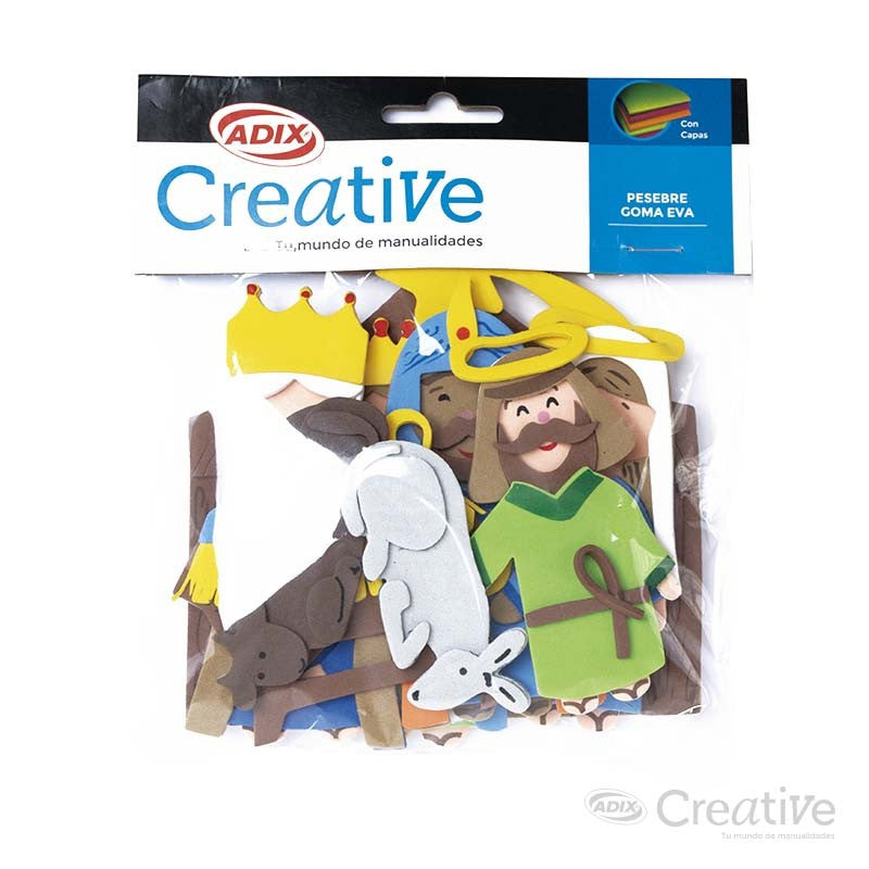 PESEBRE GOMA EVA 9PCS