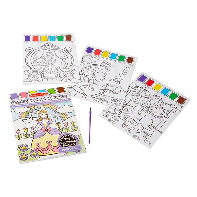 PRINCESS PAINT W/WATER KID'S ART PAD