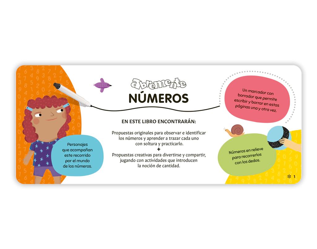 Abremente Escribir y Borrar | Números +5