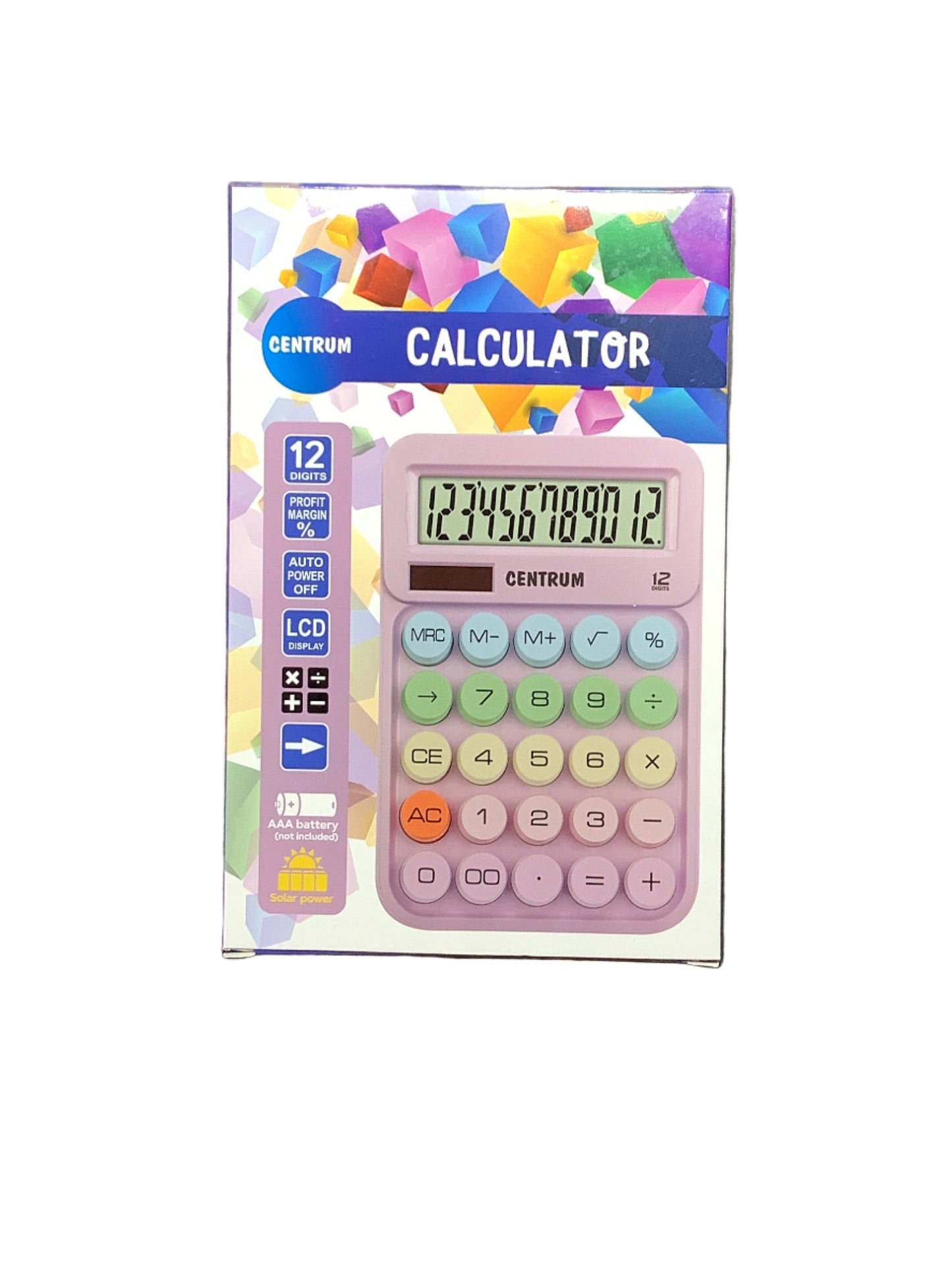 CALCULADORA 12D PASTEL CENTRUM