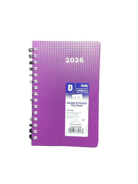 DAILY PLANNER MEDIUM DURAFLEX PURPLE