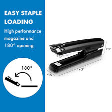 Essentials Full Strip Metal Stapler Black