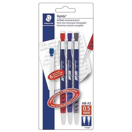 RIPTIDE MECHANICAL PENCIL .5MM 3PK