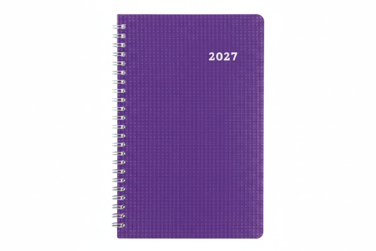 13-Month DuraFlex Time Manager 5-Day Planner - Purple