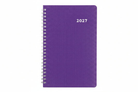 13-Month DuraFlex Time Manager 5-Day Planner - Purple