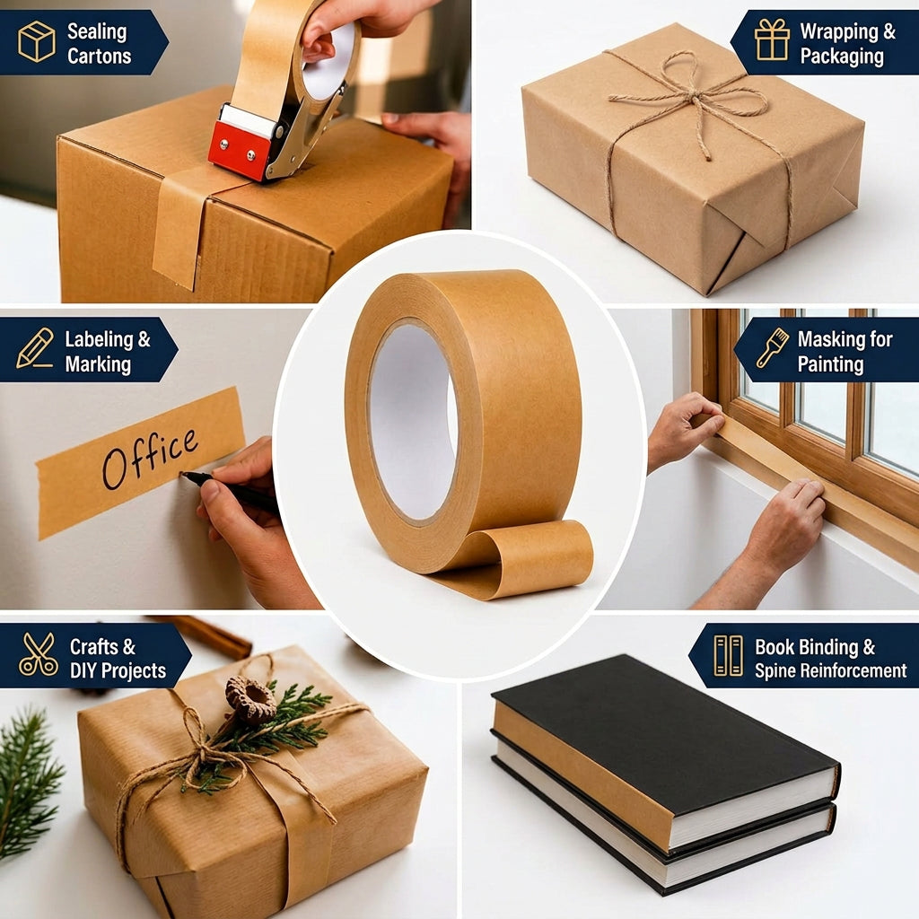 Paper Sealing Tape Tan 2" X 432"