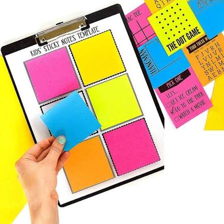 Stick on Notes 3" X 3" Neon Color 100 Sheet – imagen 2 - JA Riollano