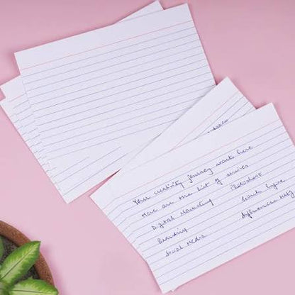 Index Cards Ruled White 4" X 6" PQ.100 – imagen 3 - JA Riollano