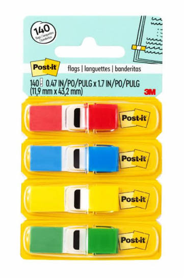 POST IT FLAGS SMALL ASST PQ.4