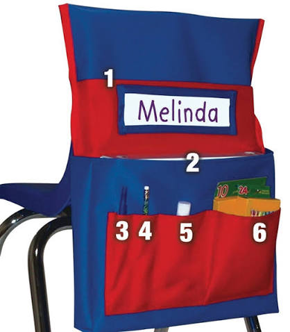 Chair Storage Pocket Chart – imagen 3 - JA Riollano