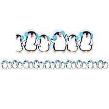 WINTER PENGUINS DECO TRIM BORDER