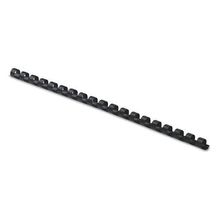 PLASTIC BINDING COMBS 1/4" (6MM) black
