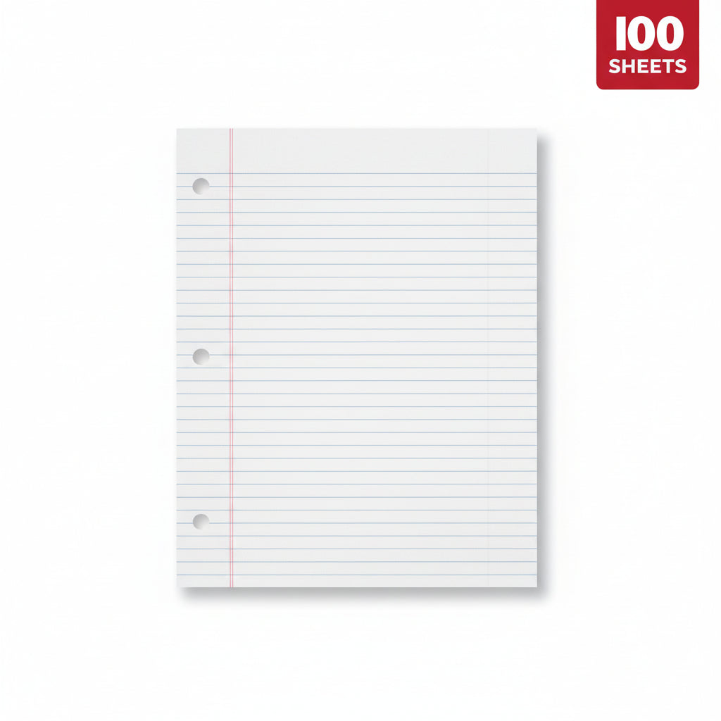 Filler Paper College Rule 100 Sheet – imagen 3 - JA Riollano