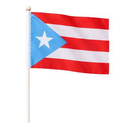 BANDERA PUERTO RICO 6X9 AZUL CELESTE