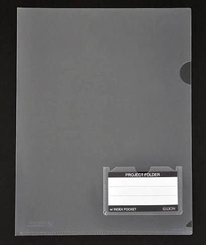 CLEAR PROJECT FOLDERS WITH INDEX POCKET