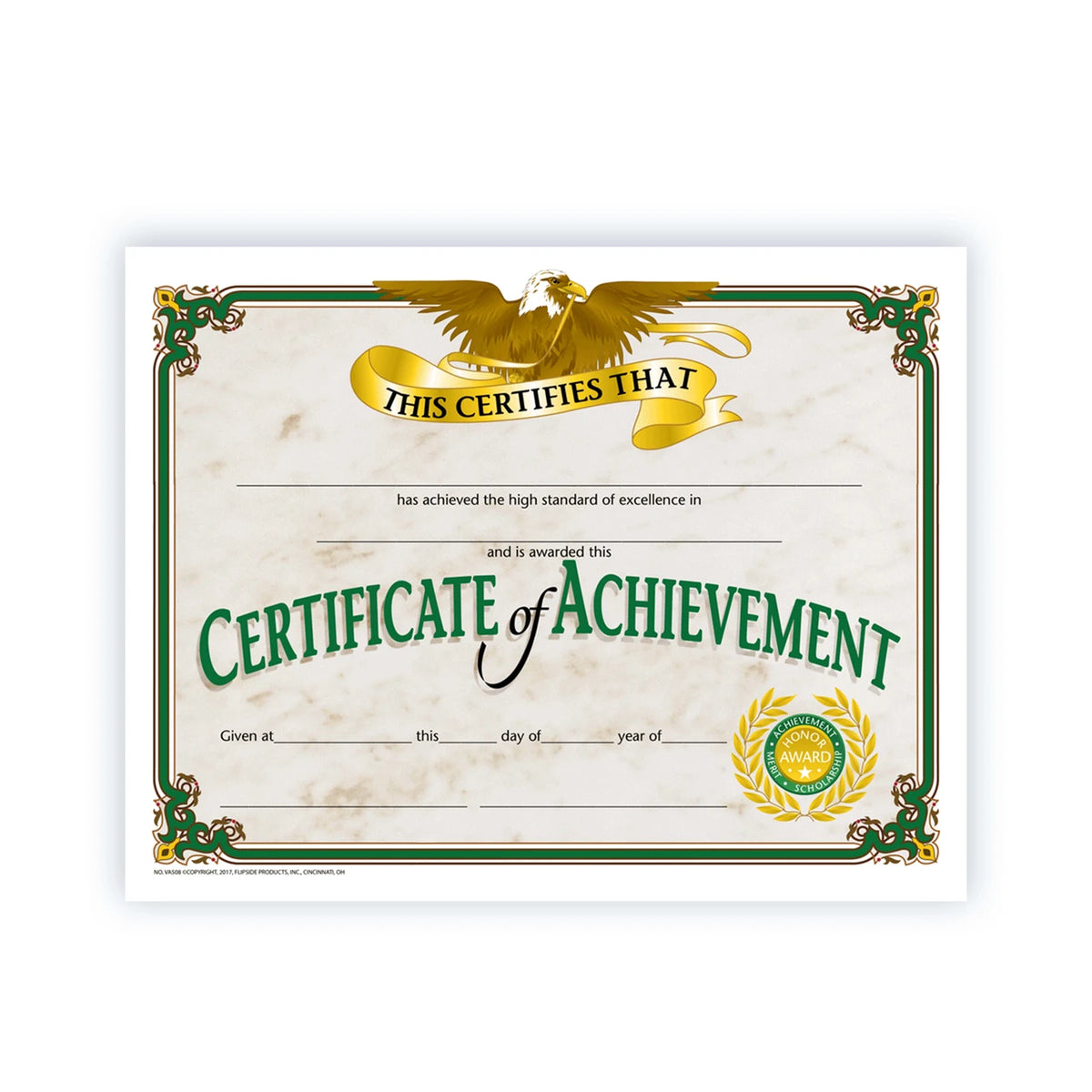 Certificado Logro Académico Inglés – imagen 1 - JA Riollano