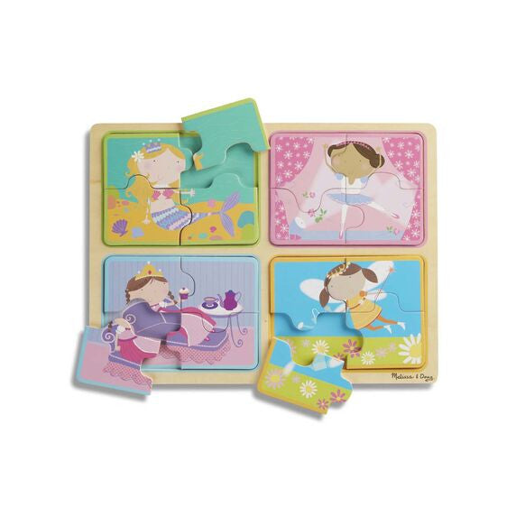NATURAL PLAY WOODEN PUZZLE: LITTLE PRINCESSES
