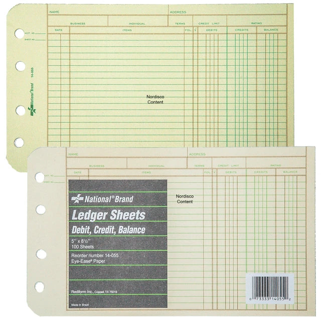 Ledger Sheets 5" X 8-1/2" PQ.100 – imagen 3 - JA Riollano