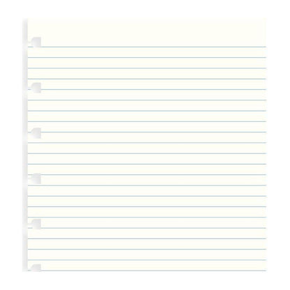 A5 FILOFAX REFILL RULED SHEET